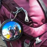 Anhänger für Rucksack Anhänger an pinkem Rucksack